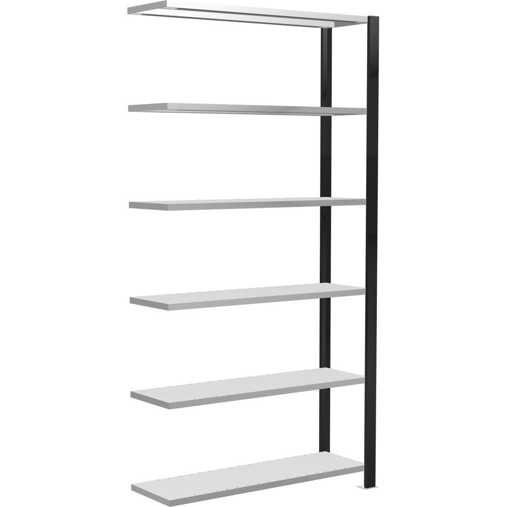 Steckregal STA 1000 | 2000 | ohne Anschlagseite | Anbauregal | einseitige