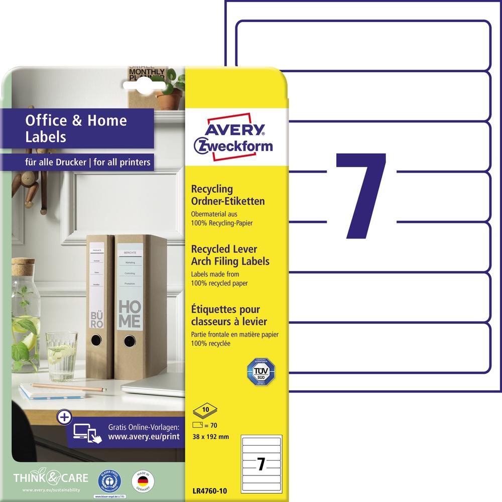 Avery Zweckform Ordneretikett LR4760-10 38x192mm