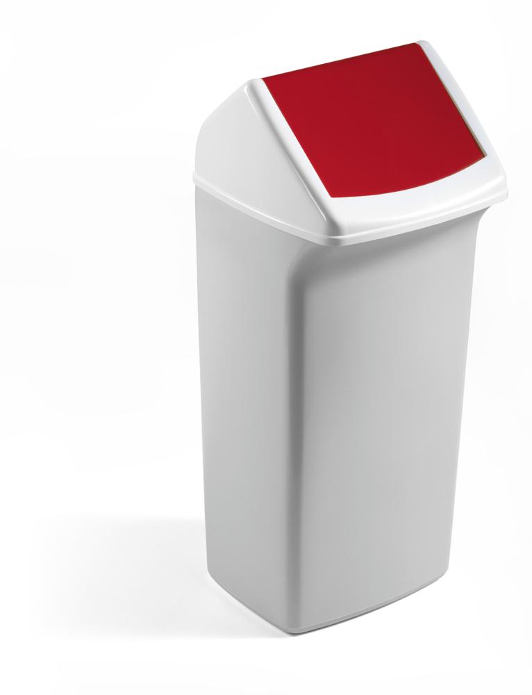 Wertstoffsammler DURABIN® 40 Liter mit Deckel | Rot