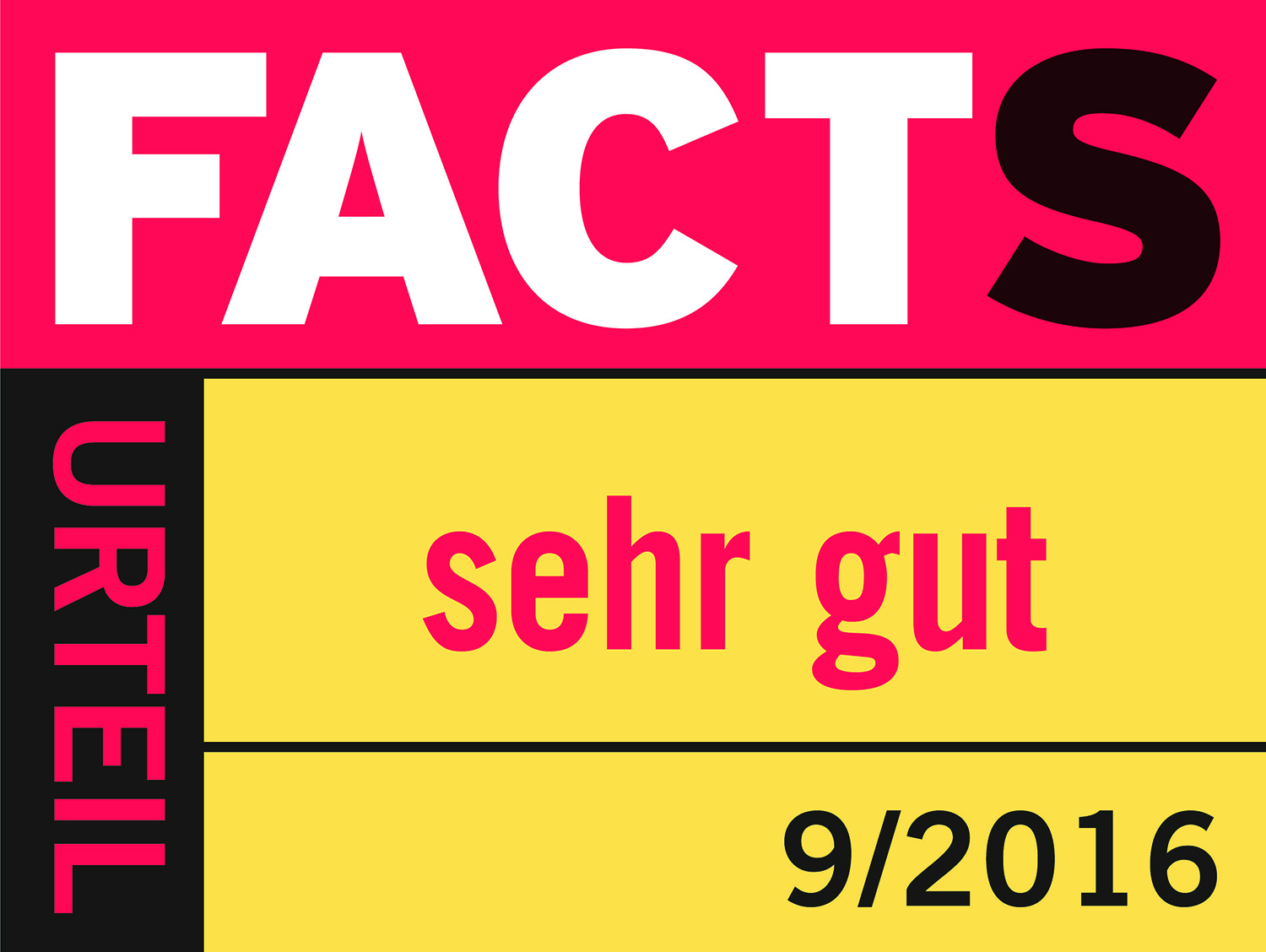 FACTS Urteil: sehr gut FACTS Urteil: sehr gut