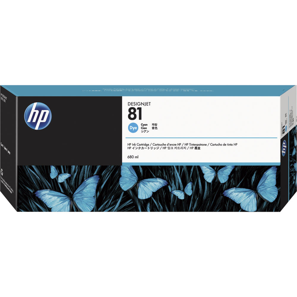 HP Tintenpatrone C4931A 81 680ml cyan