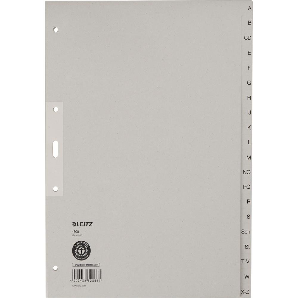 Leitz Register 43000085 A-Z DIN A4 20teilig Papier