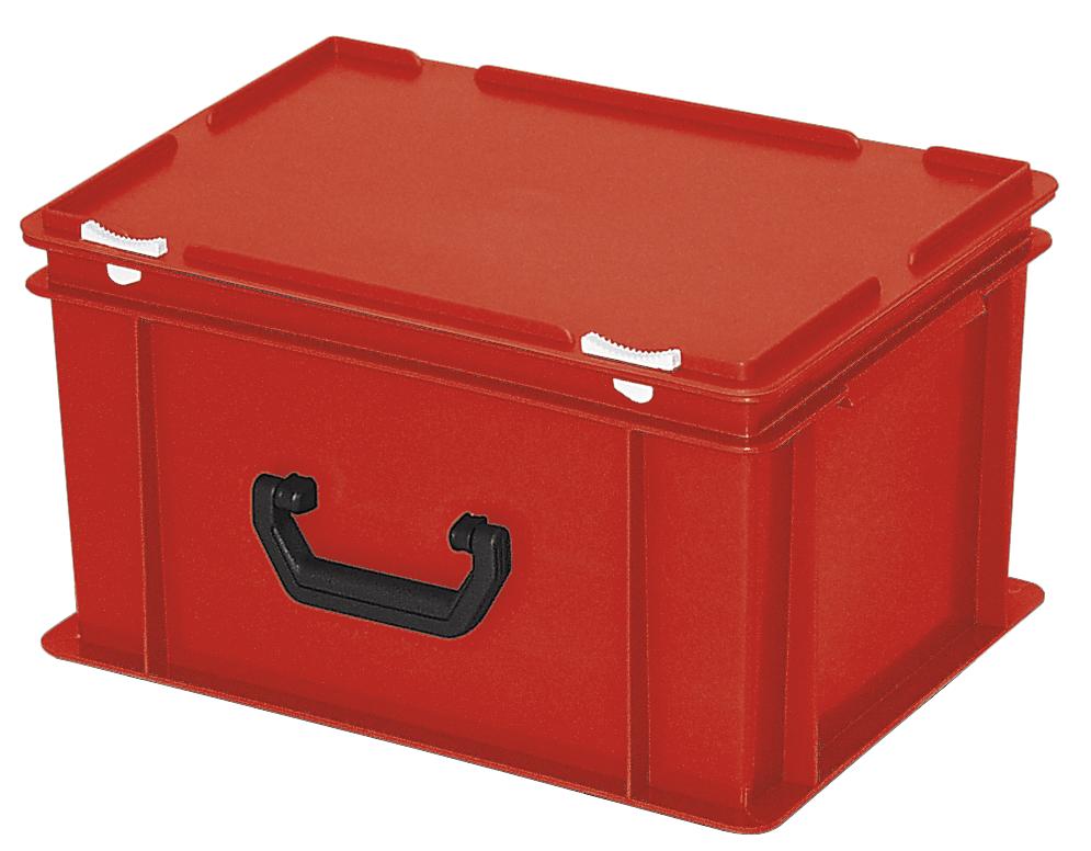 Euronorm-Koffer | Rot | B 300 x H 230 x L 400 mm | 21,00