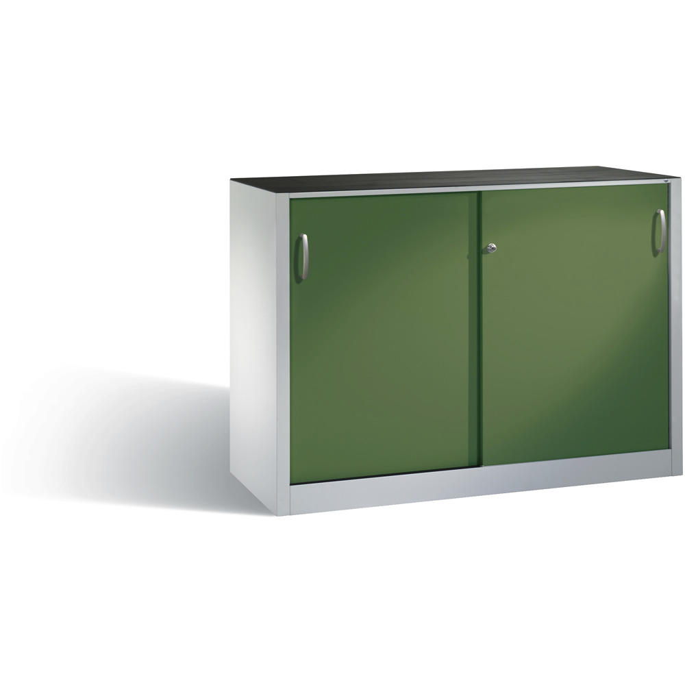 Beistellschrank SYSTEM SBT 100 | Resedagrün RAL 6011 | 1600 | 400