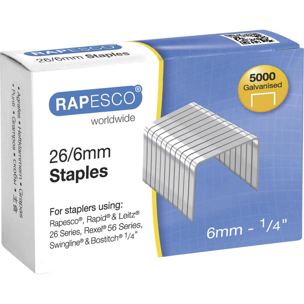 Rapesco Heftklammern S24602Z3 24/6mm 5.000