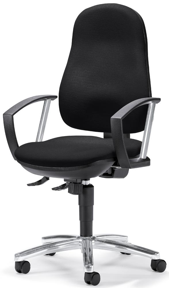 Bürostuhl COMFORT I DELUXE mit Armlehnen | Anthrazit