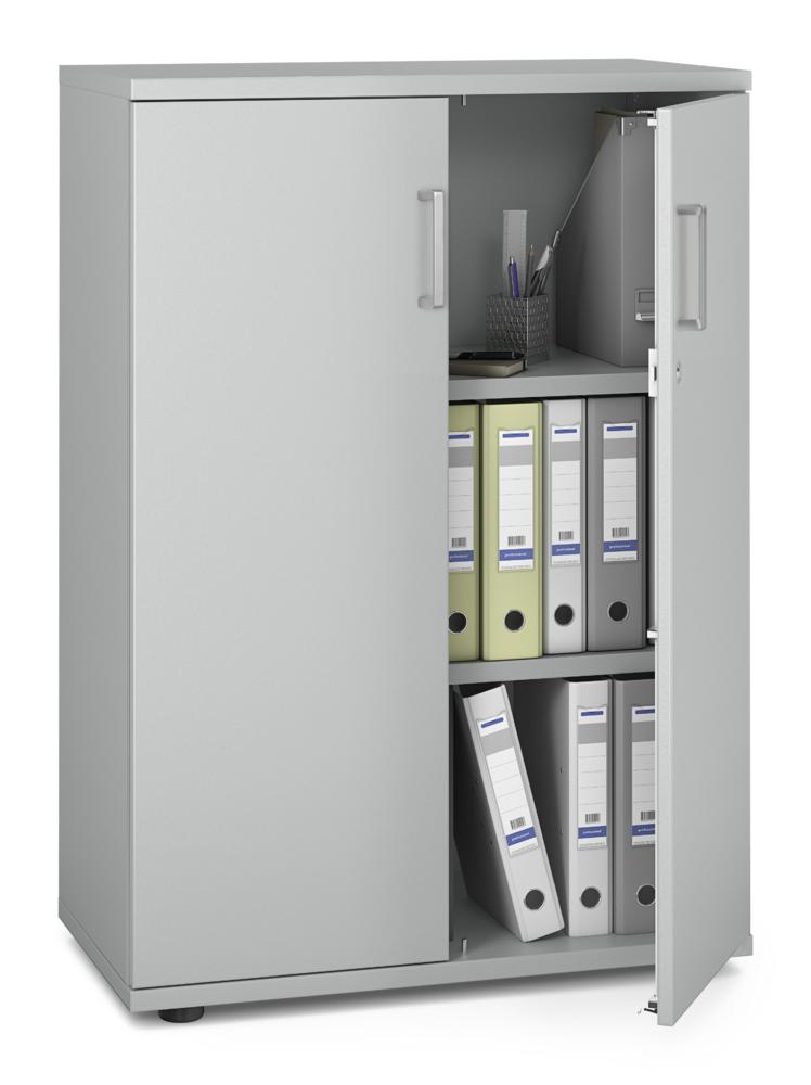 Flügeltürenschrank MULTI MODUL-PRO | Lichtgrau | 800 | 1140 mm (3 OH)