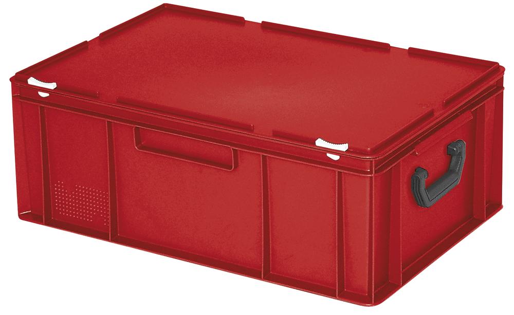 Euronorm-Koffer | Rot | B 400 x H 230 x L 600 mm | 43,00