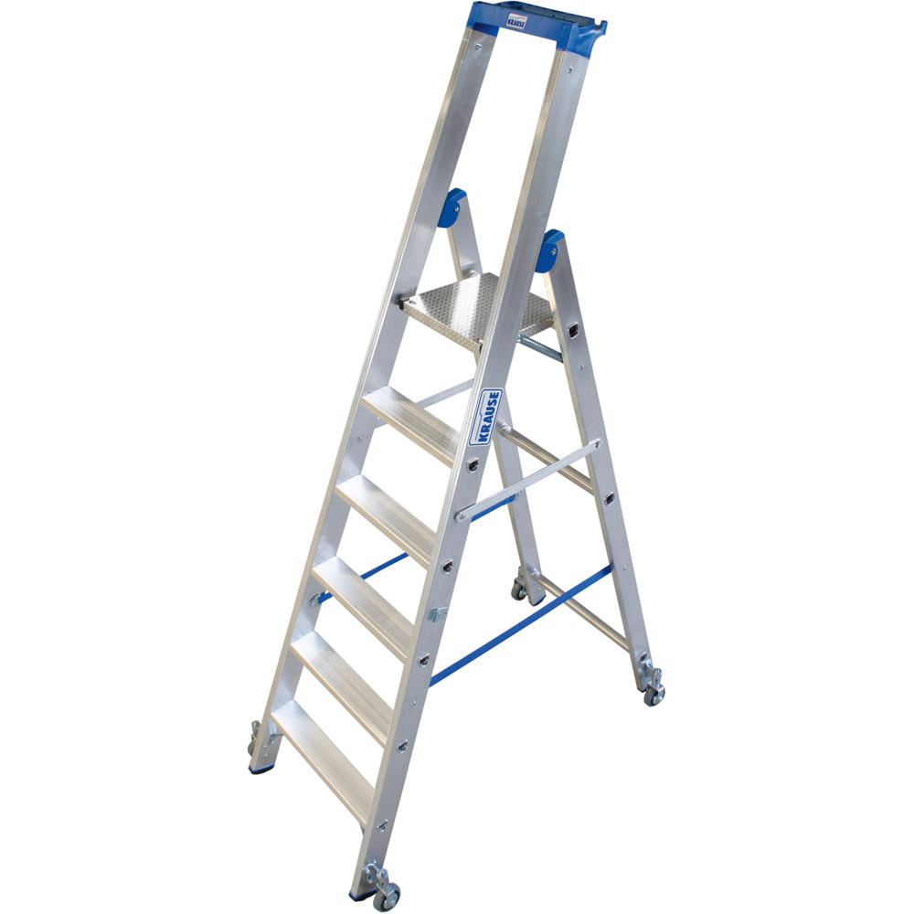 Stufen-Stehleiter Stabilo Fahrbar, 6 Stufen | 3420