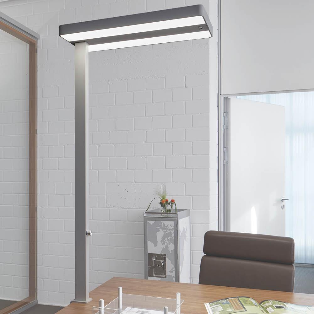 LED Stehlampe / Tischaufbauleuchte mit Tischklemme