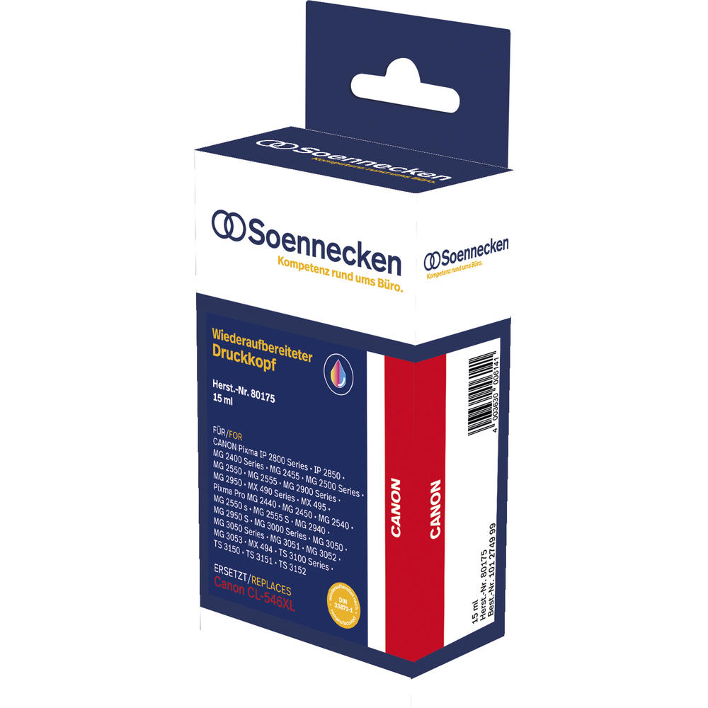 Soennecken Tintenpatrone 80175 wie Canon CL546XL