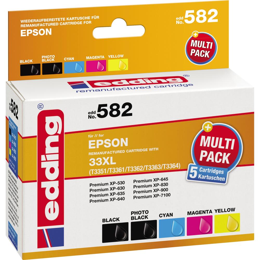 edding Tintenpatrone 18-582 wie Epson T33XL