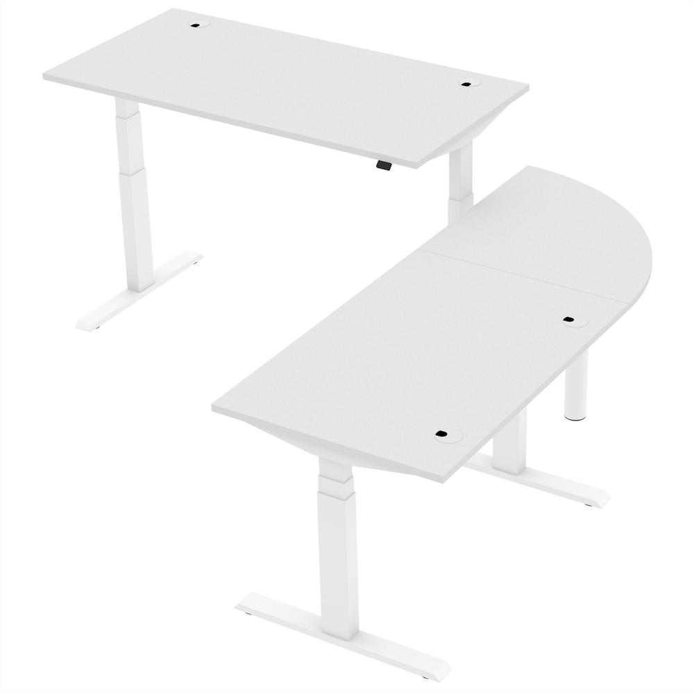 Verkettungsplatte 1/4 Kreis SST | Lichtgrau | Weiß | 90° Winkel 1/4 Kreis