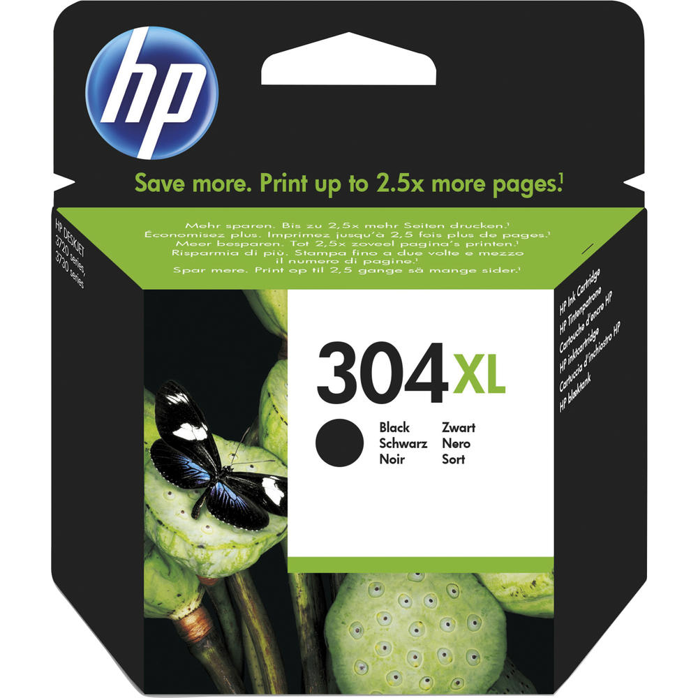HP Tintenpatrone N9K08AE 304XL 300Seiten schwarz
