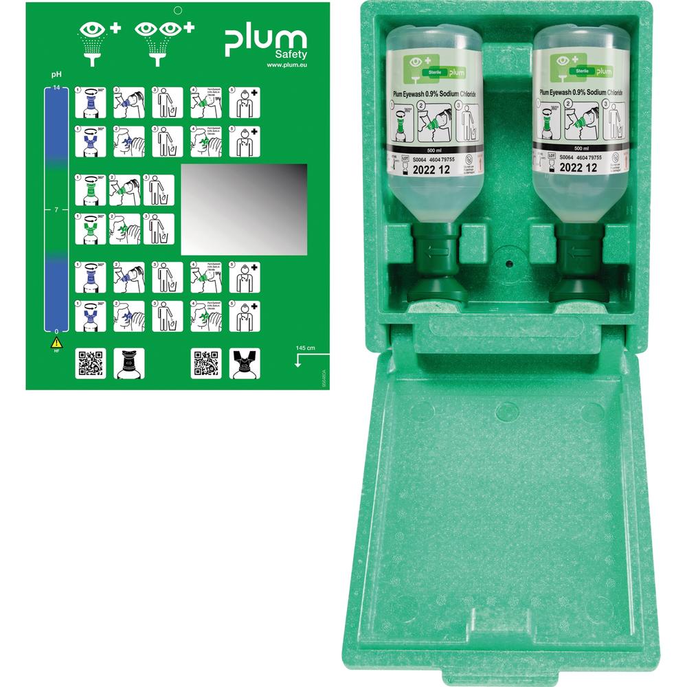 PLUM Augenspülwandbox 4650 mit 2x500 ml Plum
