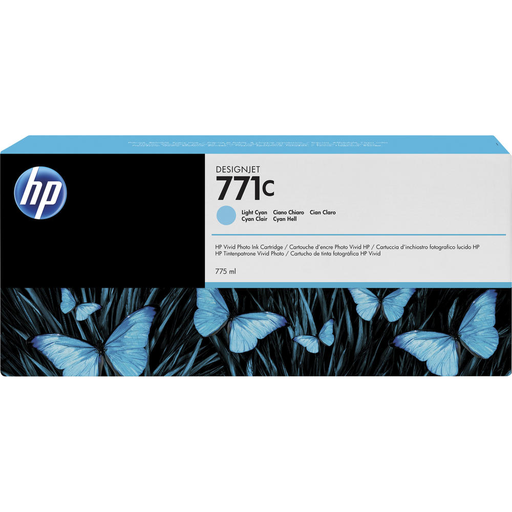 HP Tintenpatrone B6Y12A 771C 775ml fotocyan