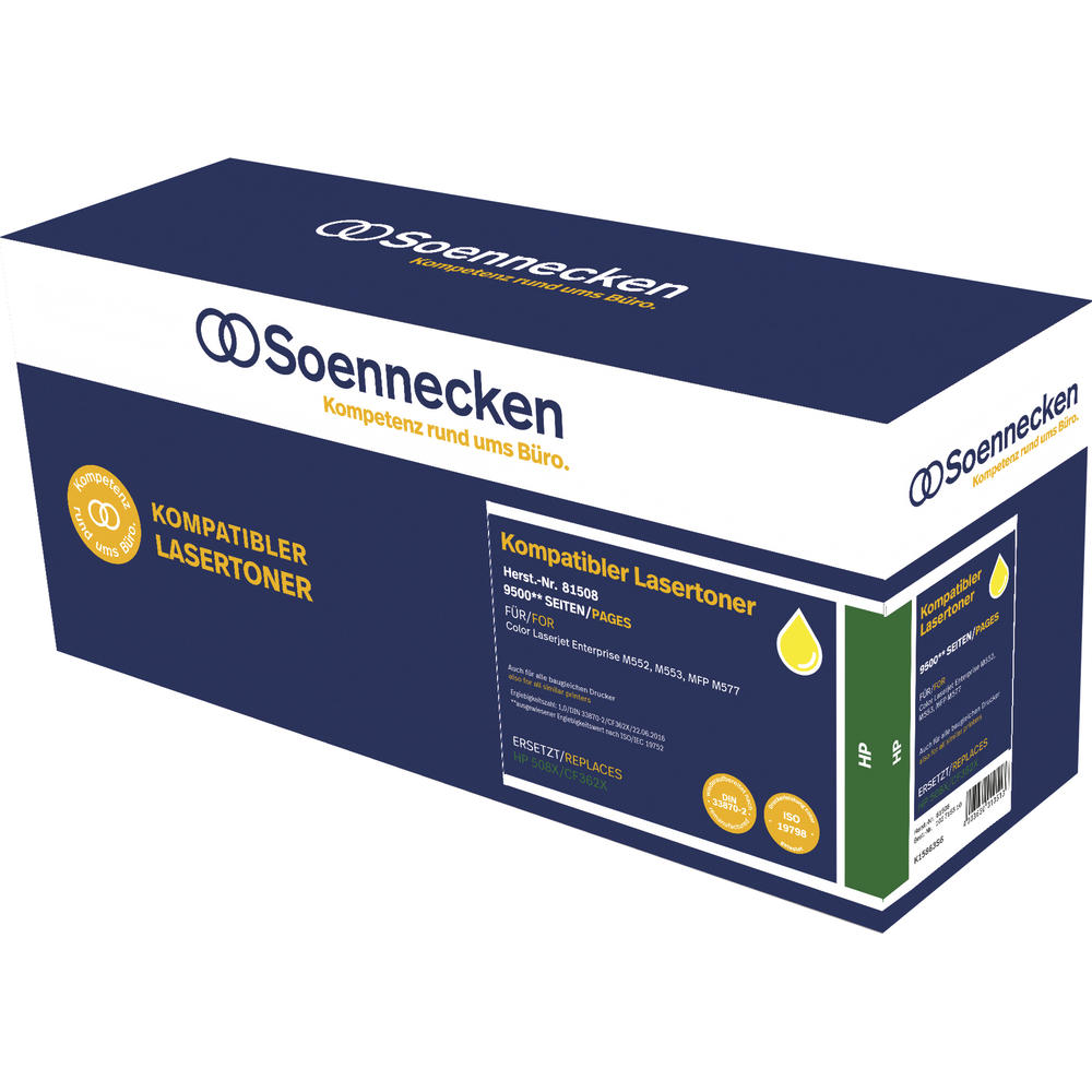 Soennecken Toner 81508 wie HP CF362X 508X ca.