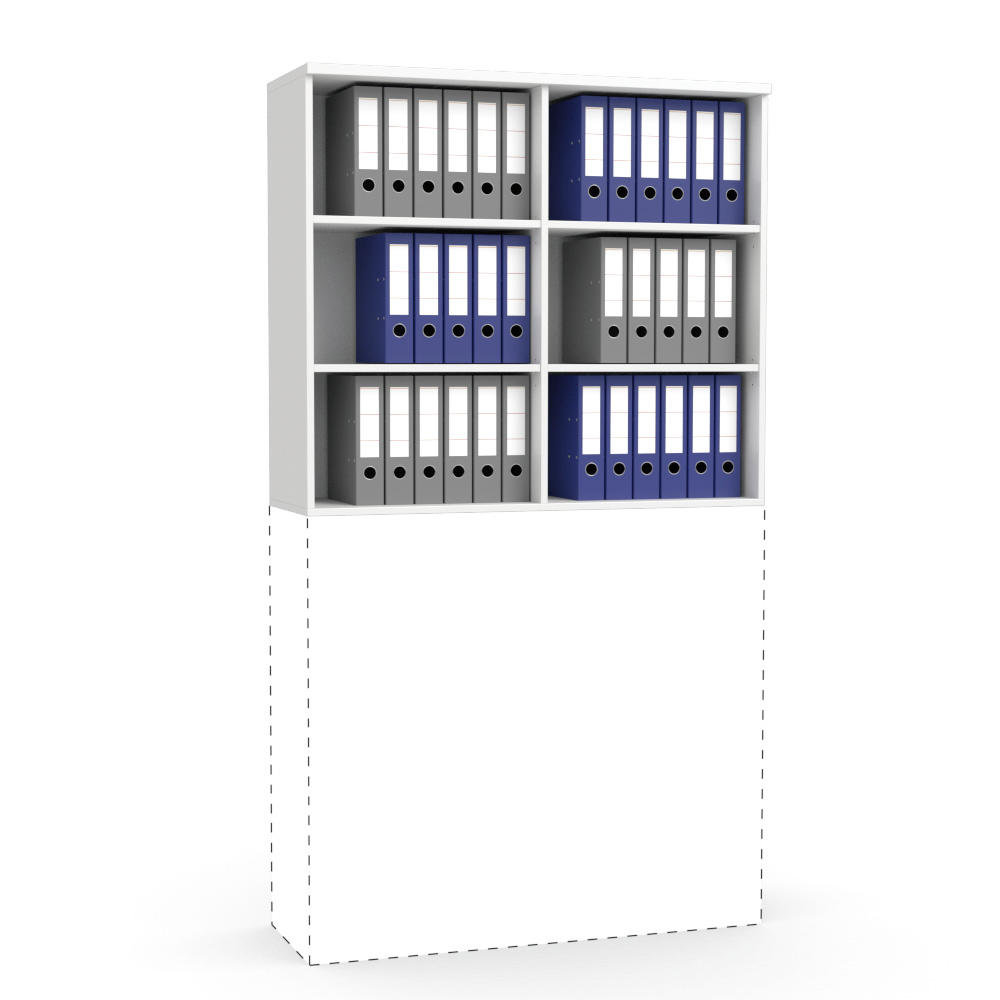 Aufsatzregal MULTI MODUL | Weiß | 1200