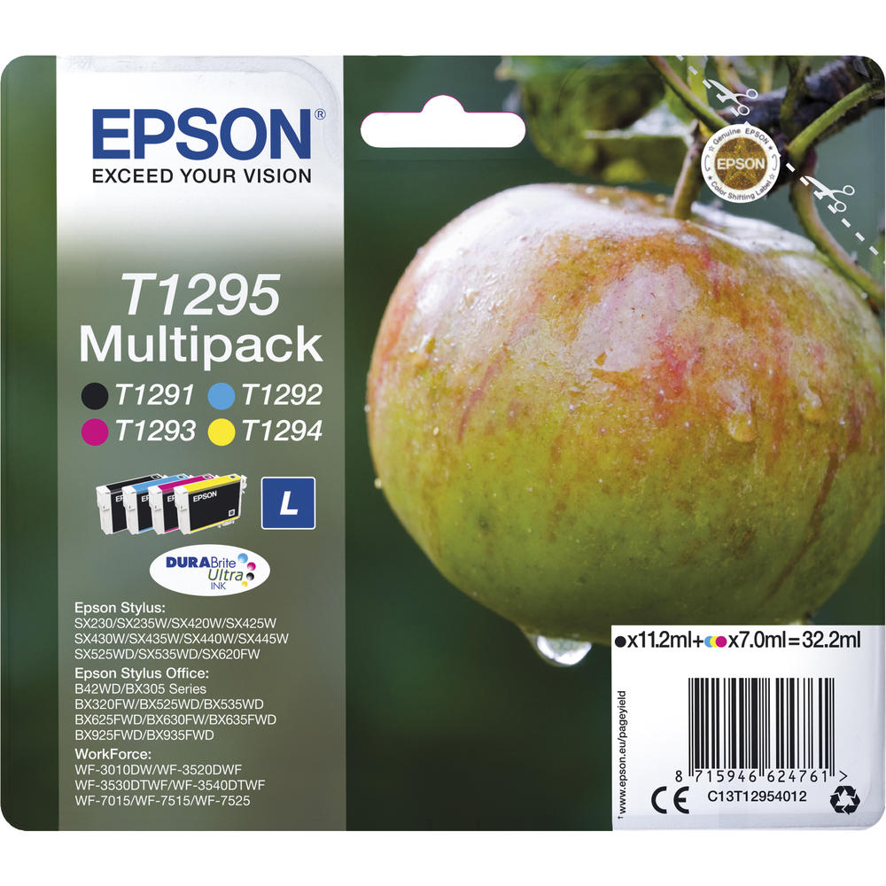 Epson Tintenpatrone C13T12954012 T1295 sw/c/m/y 4