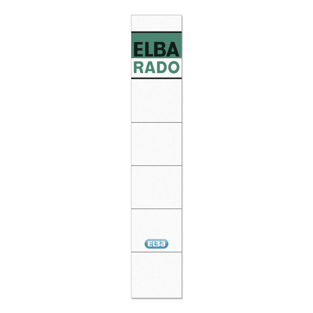 ELBA Ordneretikett 100420946 schmal/kurz sk gn/ws