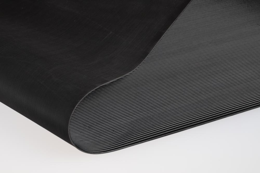 Riefengummimatte Line Basic | Schwarz | 1000 | Standard