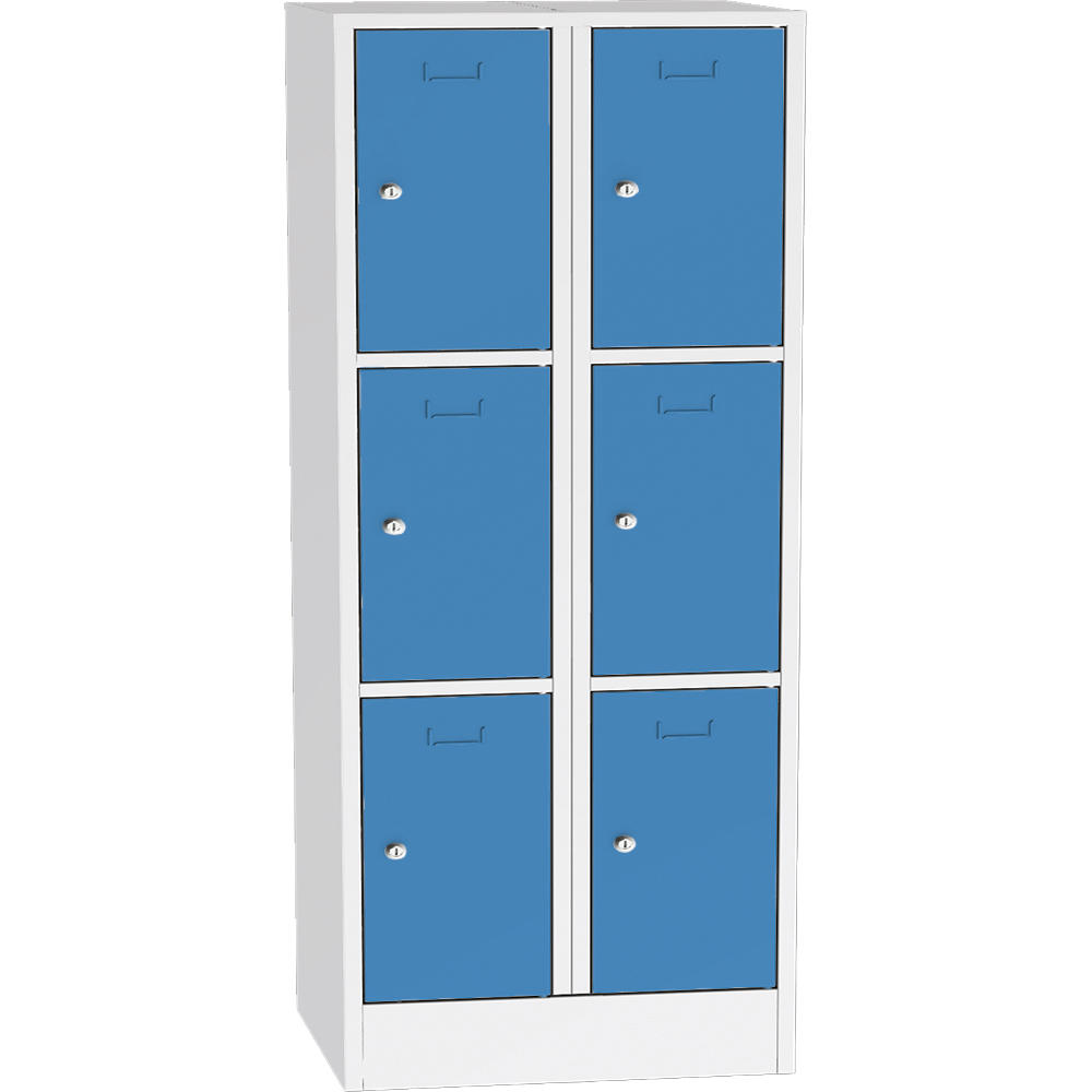 Schließfach-Stahlschrank SYSTEM SP1 COLOR | Lichtblau RAL 5012 | 400 | Zylinderschloss