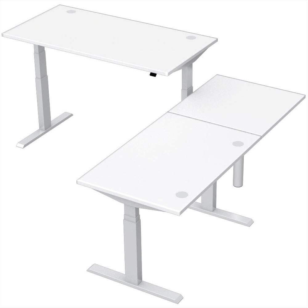Verkettungsplatte Quadrat SST | Weiß | Alusilber | 90° Quadrat