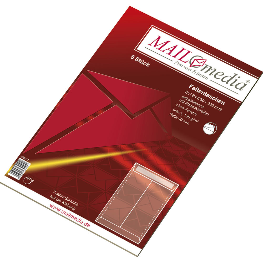 MAILmedia Faltentasche 30002521 B4 oF hk 130g br