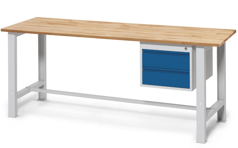 Werkbank-Angebot 3 WS PROFI SYSTEM, Höhe fix | 2000 | Buche-Massiv-Arbeitsplatte | feste Höhe | 27