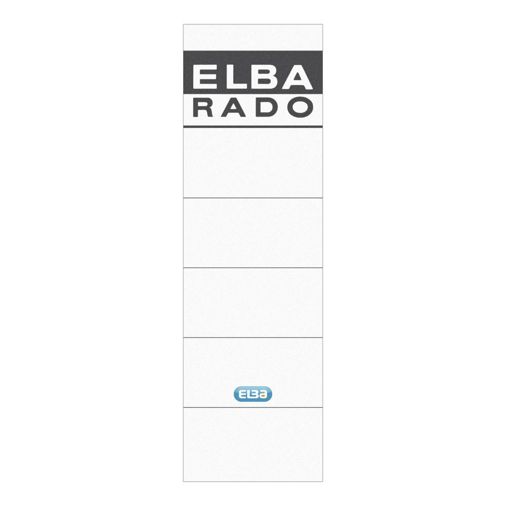 ELBA Ordneretikett 100551826 breit/kurz sk weiß 10