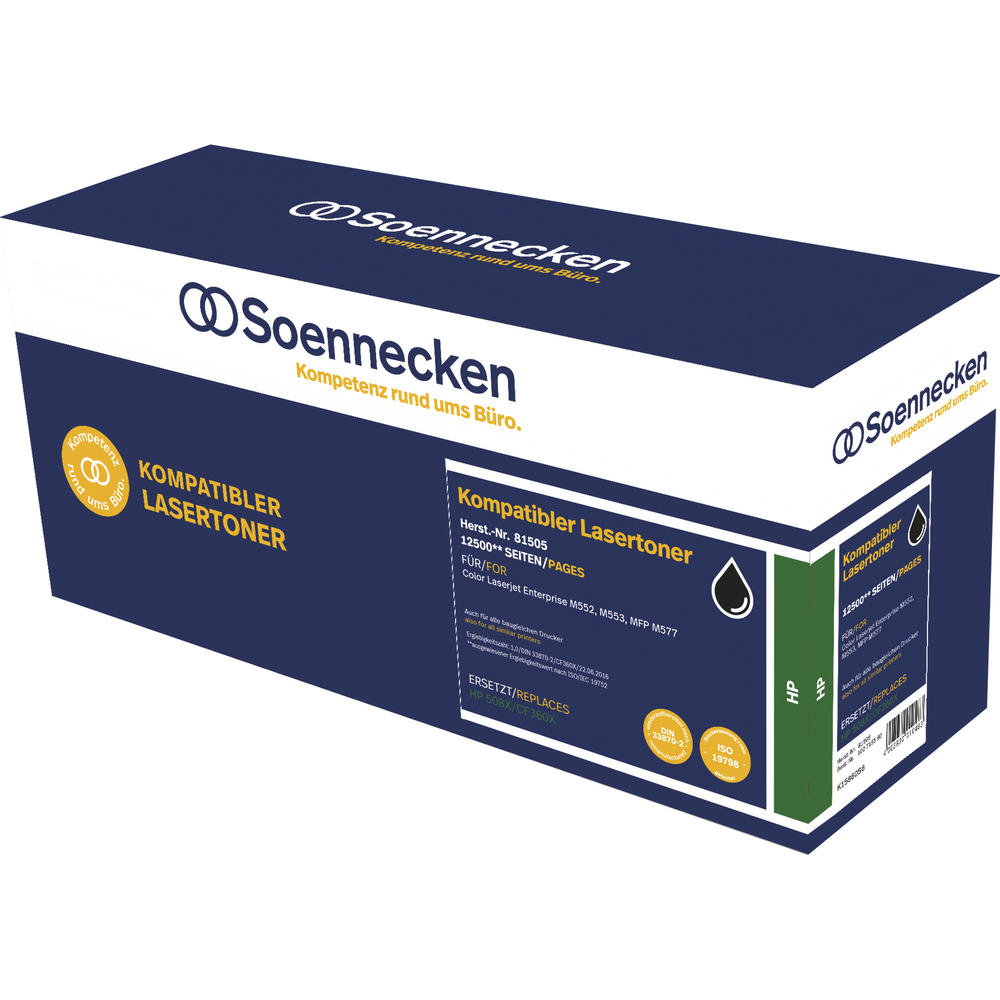 Soennecken Toner 81505 wie HP CF360X 508X schwarz