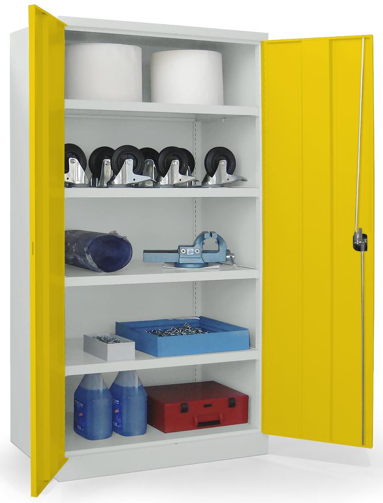 Schwerlastschrank ohne Mitteltrennwand | Zinkgelb RAL 1018 | 1040 | ohne Schubladen