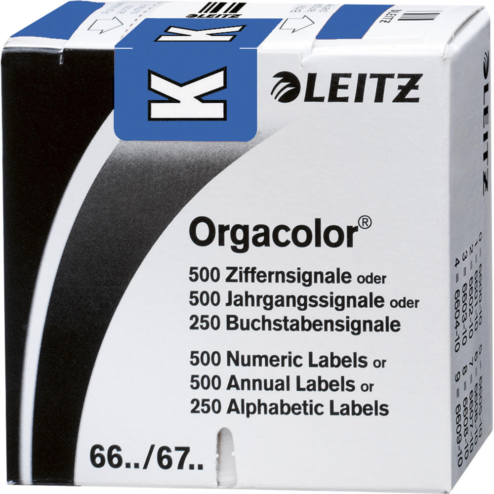 Leitz Buchstabensignal Orgacolor 66201000 K blau