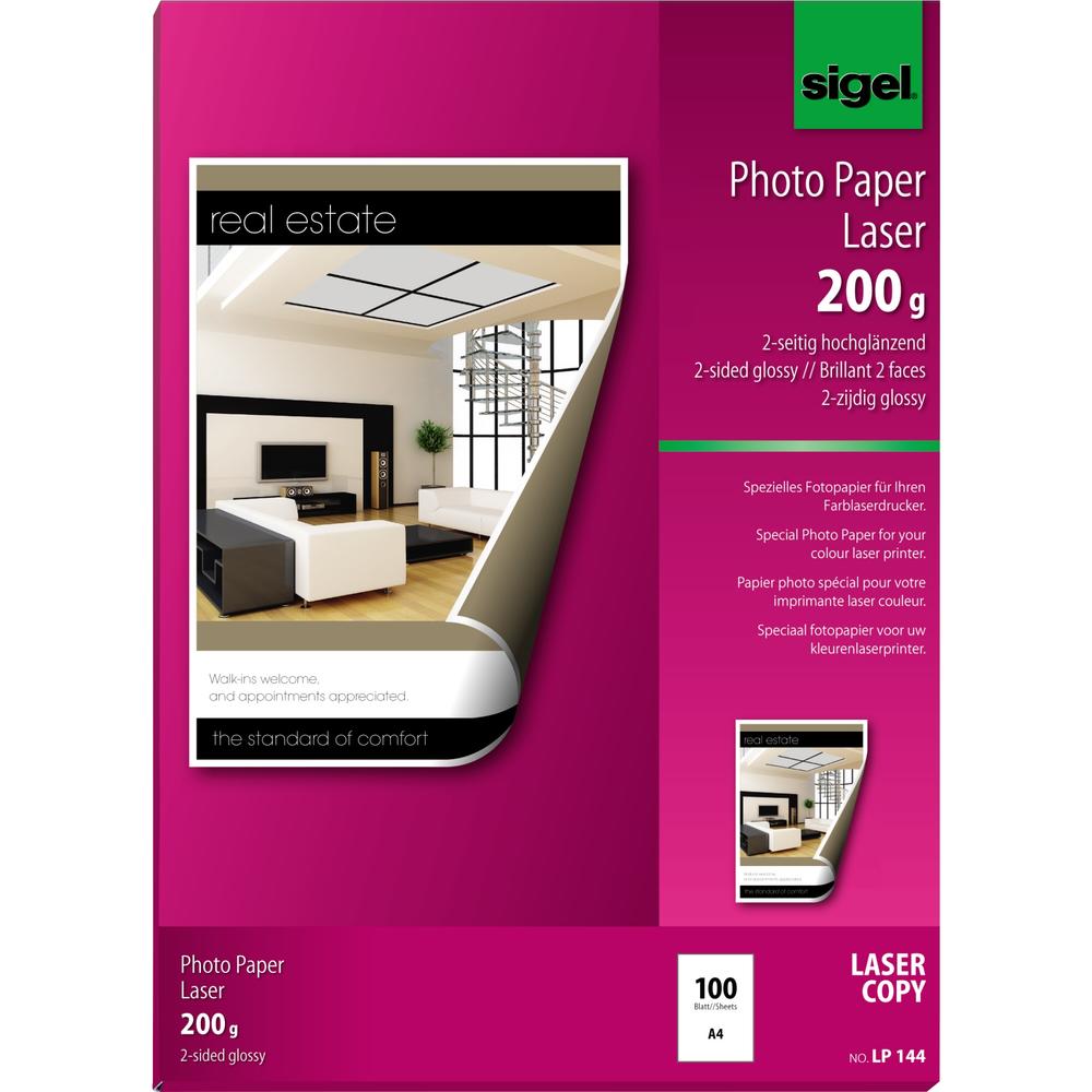 SIGEL Fotopapier LP144 DIN A4 für