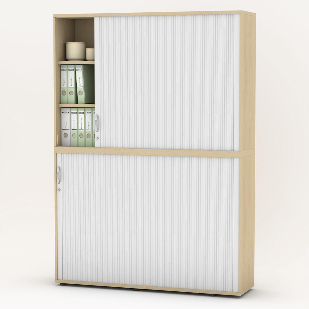 Rollladen-Aufsatzschrank iMODUL | Buchedekor | 1600