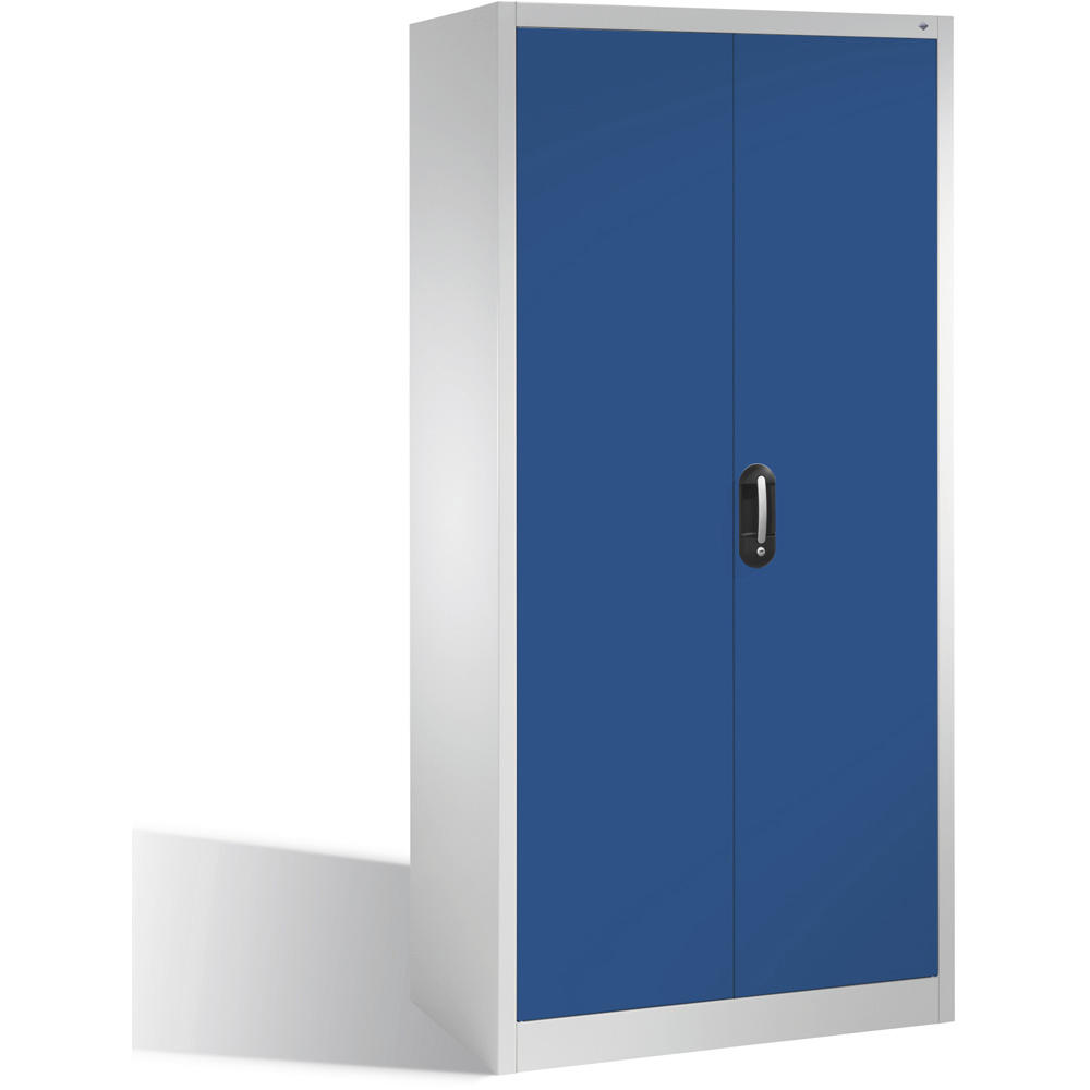Flügeltüren-Stahlschrank ERGO LOCK 4 | Enzianblau RAL 5010 | 930 | 500