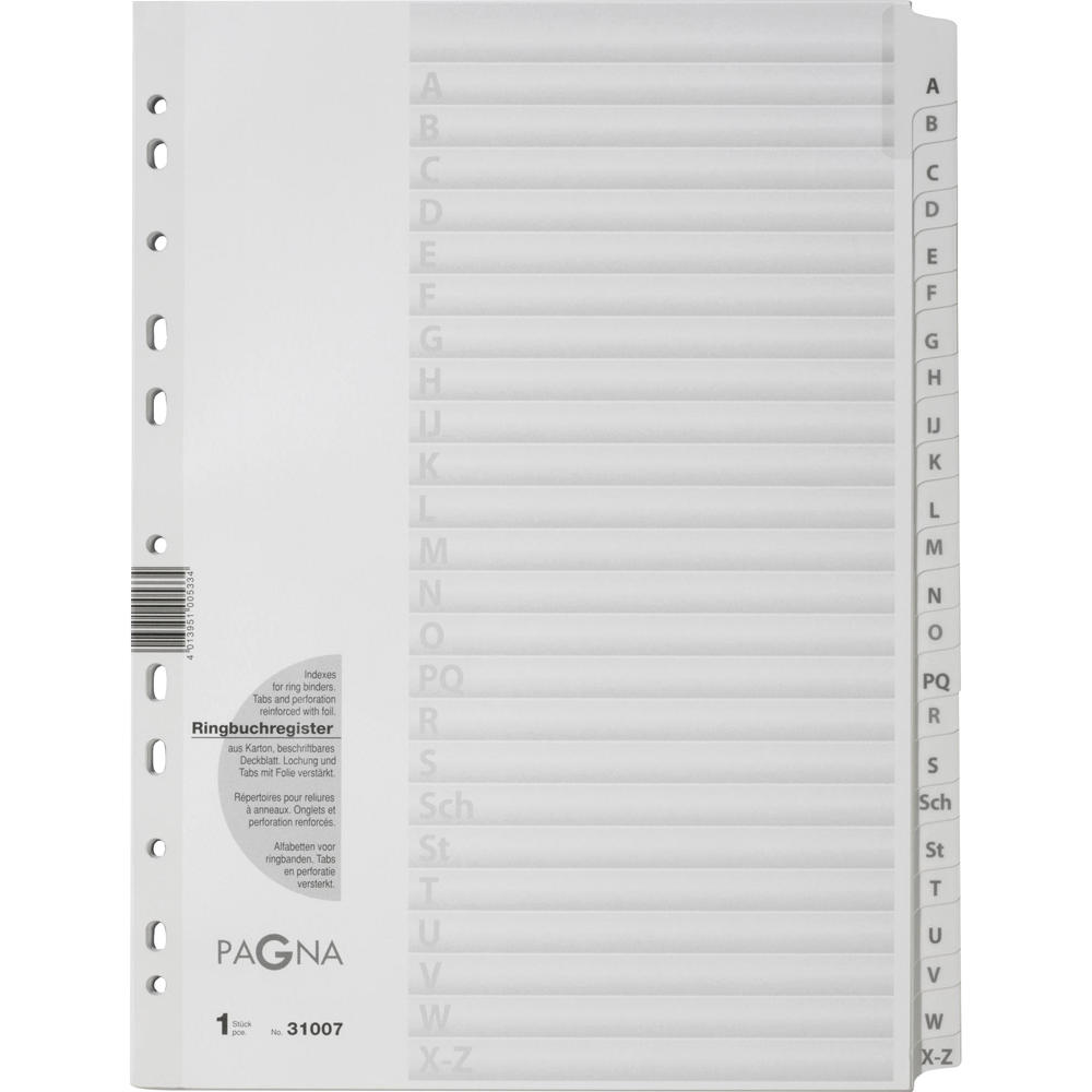 PAGNA Register 31007-08 A-Z DIN A4 24tlg. ws