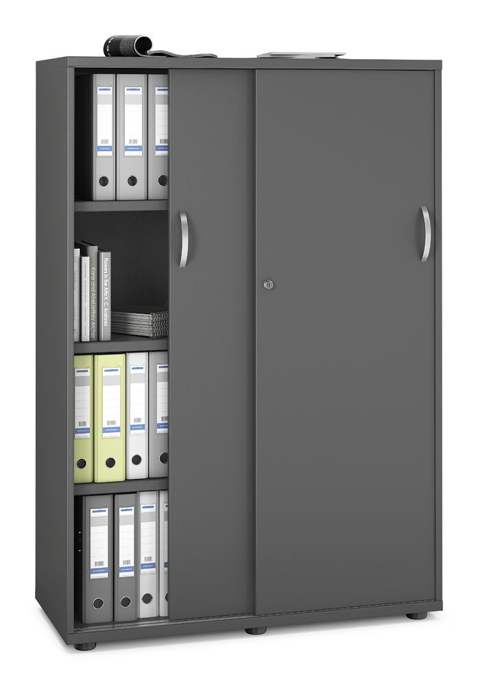 Schiebetürenschrank PROFI MODUL | Anthrazit | 1000 | 1500 mm (4 OH)