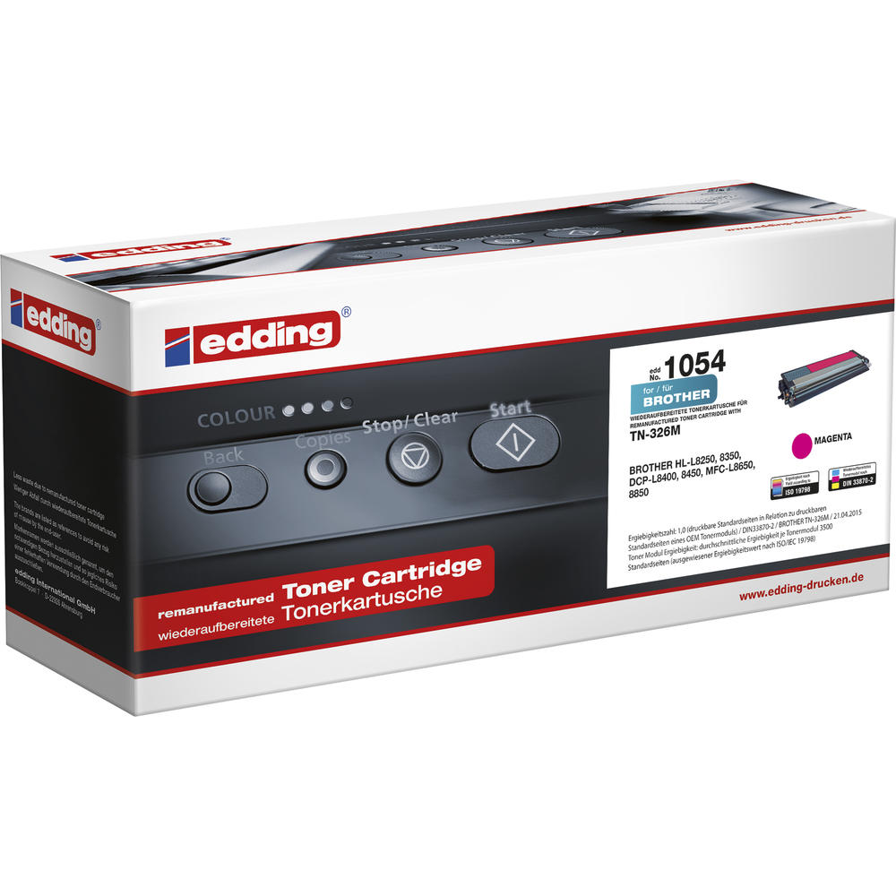 edding Toner 18-1054 wie Brother TN-326M magenta
