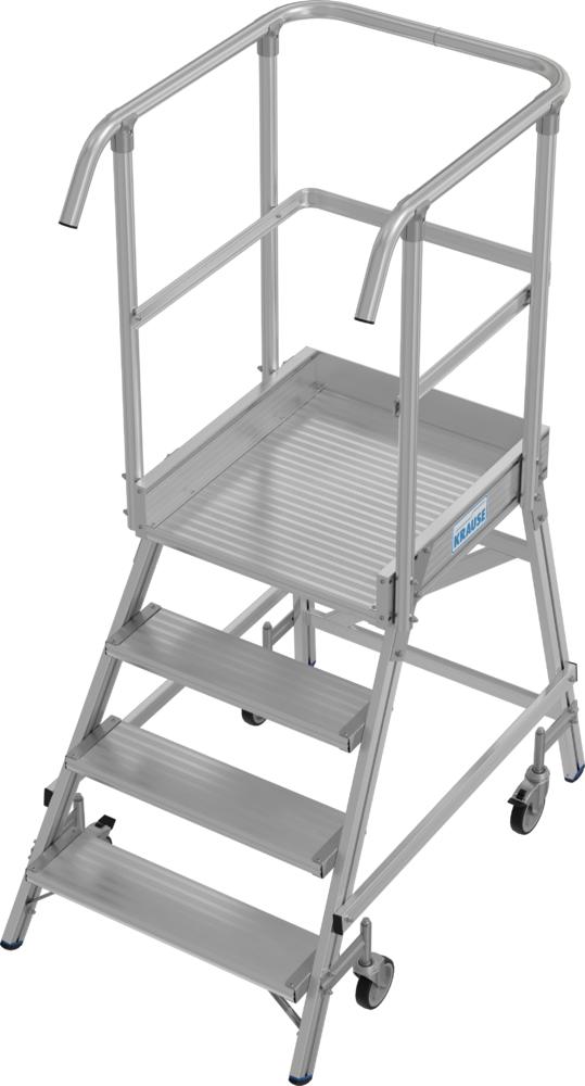 Podestleiter Stabilo Fahrb. Einseitig 1x4 Stufen | Einseitig | 2950