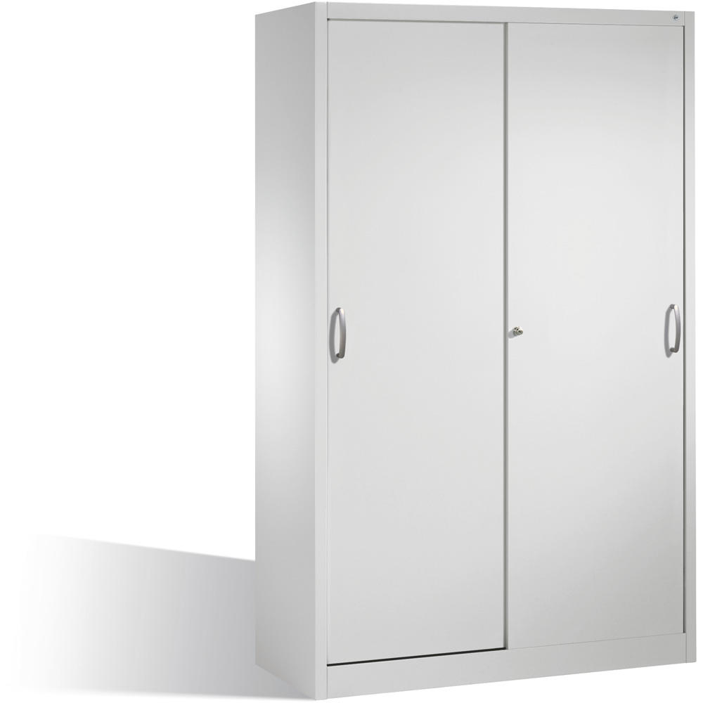 Schiebetürenschrank SYSTEM STB 100 | Lichtgrau RAL 7035 | 1200 | 600
