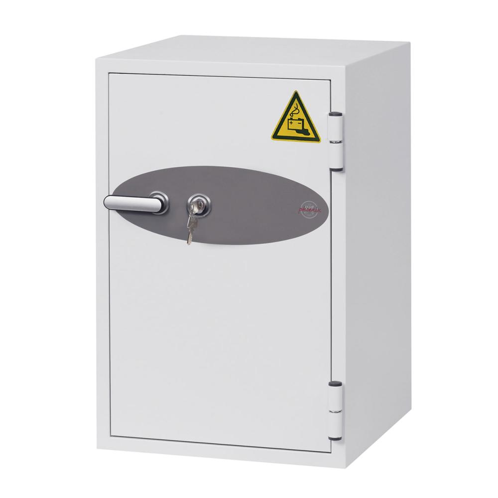 Tresor Battery Fighter, für Li-Ion Akkus | B 520 x H 820 x T 520 mm | Zylinderschloss