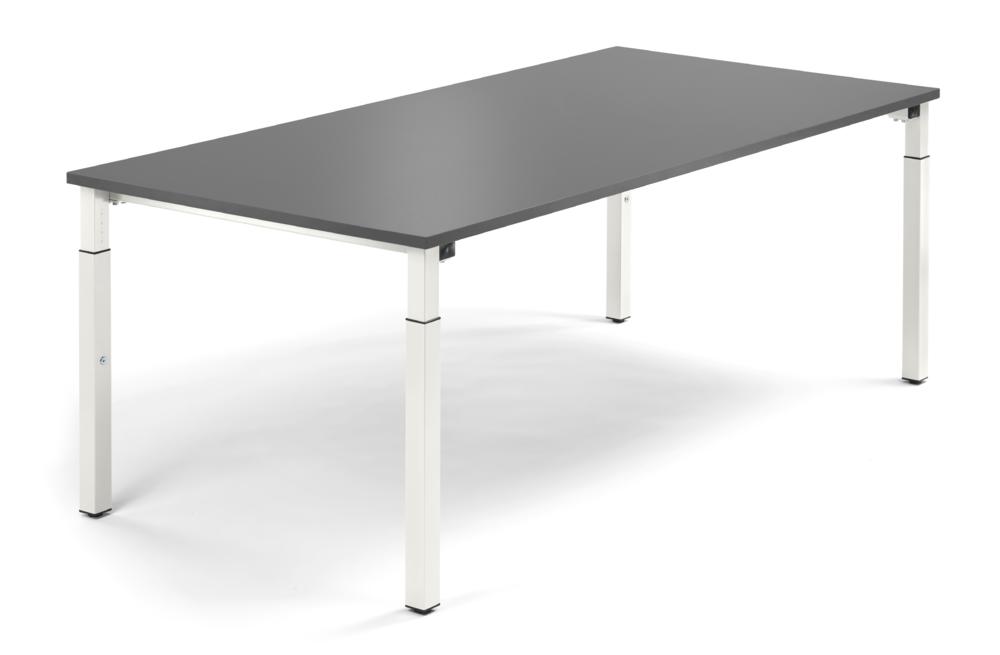 Konferenztisch System MODUL | Anthrazit | 2000 | 1000 | Weiß RAL 9016