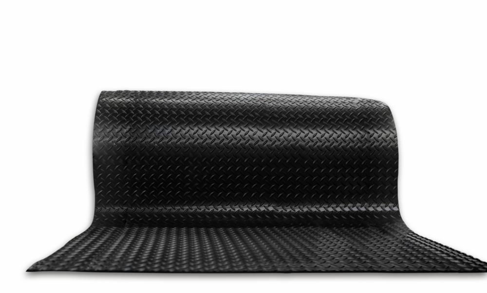 Arbeitsplatzmatte Rautenprofil Ultra | Schwarz | 1200 | Meterware