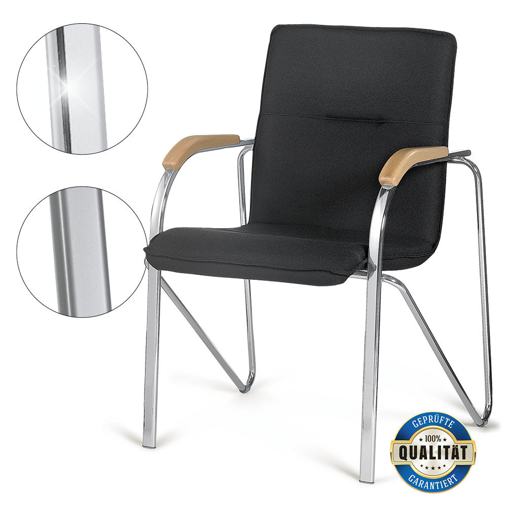 Bezoekersstoel ARKAS - stofbekleding