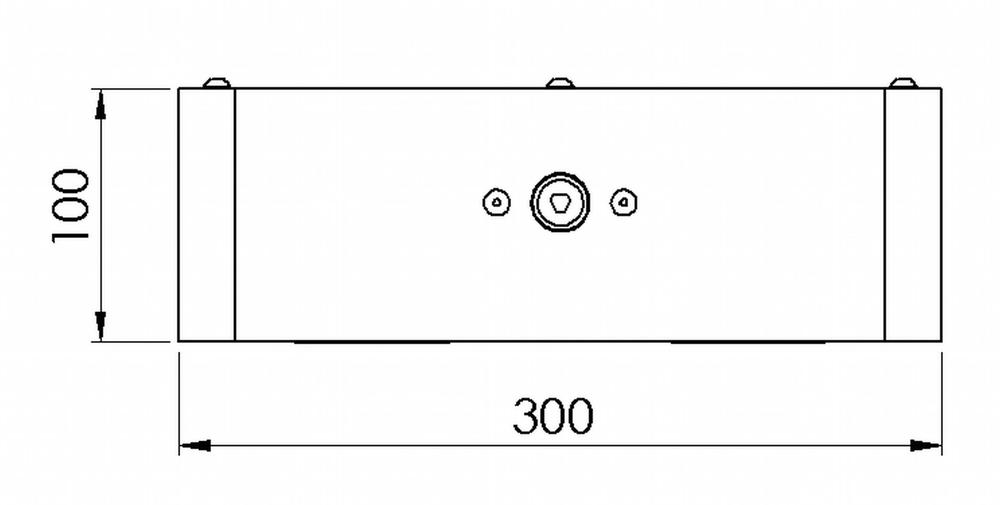 Rechteckiger Ascher für Außenbereiche | Moosgrün RAL 6005 | 4,00