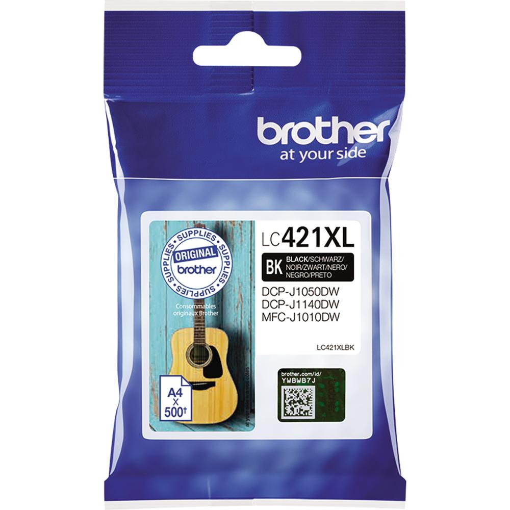 Brother Tintenpatrone LC421XLBK 500Seiten schwarz