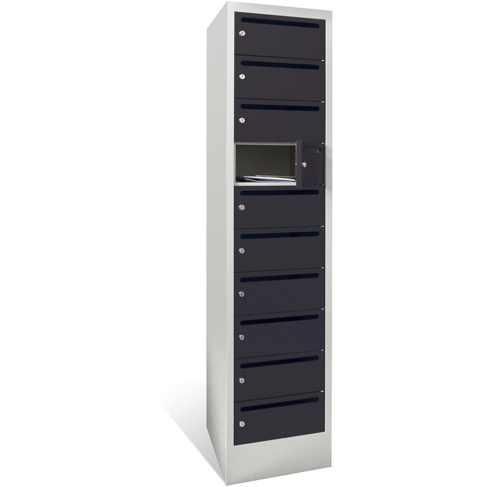 Postverteilerschrank | Anthrazitgrau RAL 7016 | 300 | 10