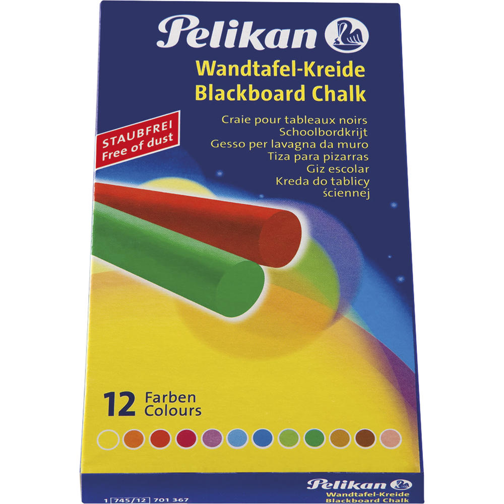 Pelikan Wandtafelkreide 701367 farbig sortiert 12
