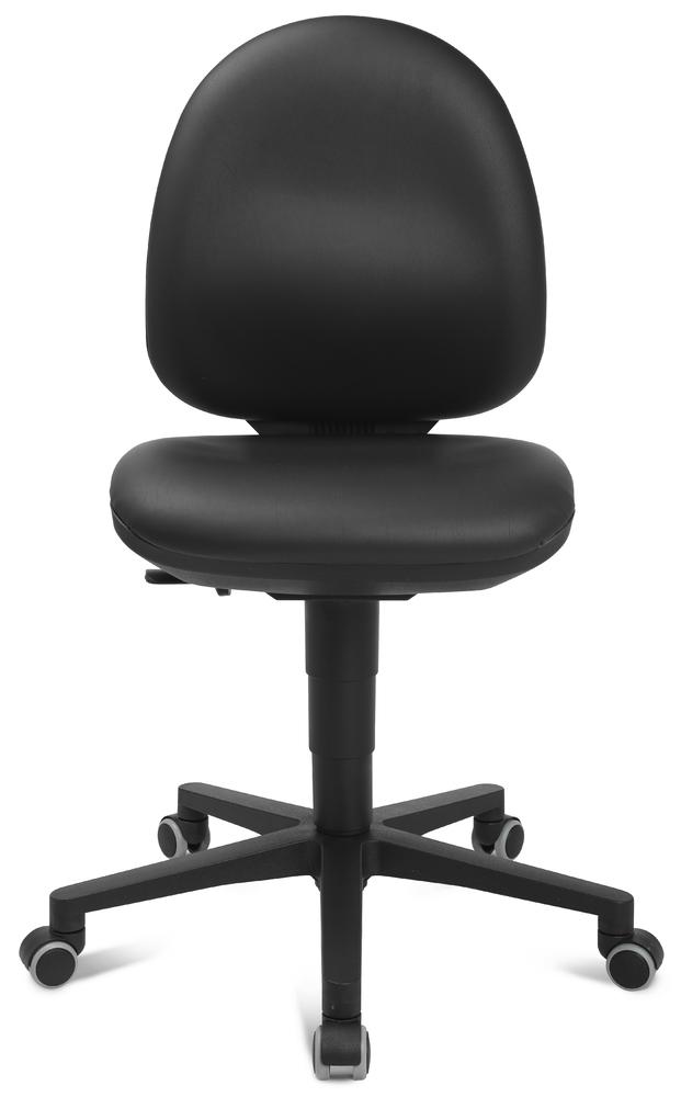 Werkstatt-/ Arbeitsstuhl COMFORT WA | Fußkreuz mit Rollen